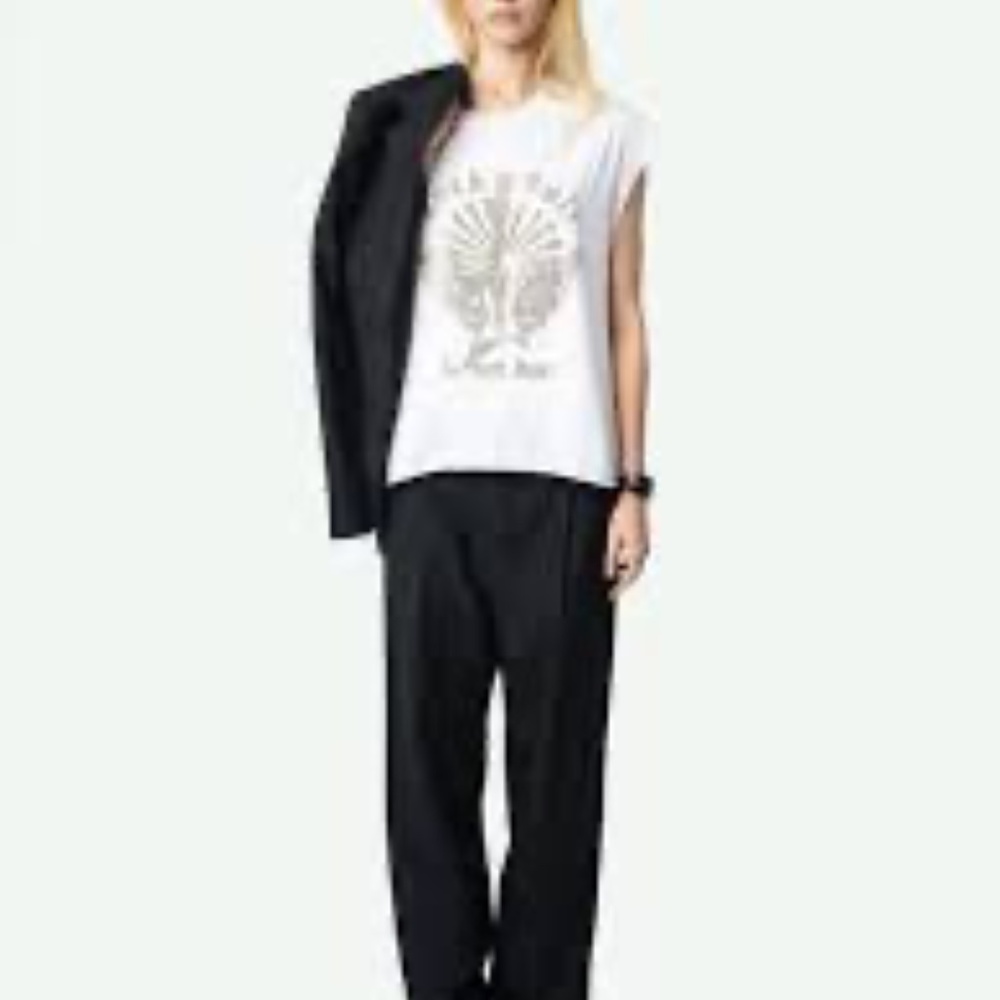 Zadig & Voltaire Muscle Tee ROCK N ROLL IS NOT DEAD - Picture 5 of 5